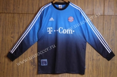 2002 Bayern München Goalkeeper blue black  Thailand LS Soccer Jersey AAA-SL
