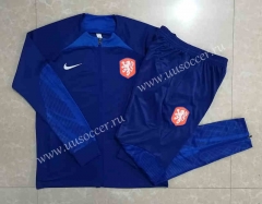 2022-23 Netherlands Cai Blue Thailand Soccer Jacket Uniform-815