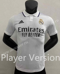 Player verison 2022-23  Real Madrid Home White Thailand Soccer Jersey AAA-888