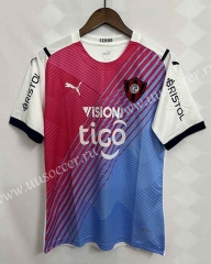 2022-23 Club Cerro Porteño Away Pink& Red  Thailand Soccer Jersey AAA-9171