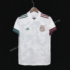 2021-2022  Mexico Away White Thailand Soccer Jersey AAA