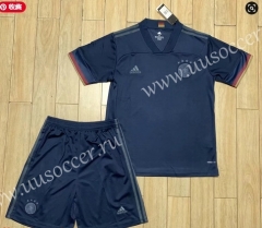2020  Germany Black Soccer Uniform-718