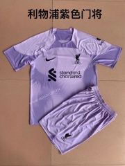 2022-23 Liverpool Goalkeeper Purple Thailand Soccer Uniform-AY