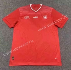 2022-23 Switzerland Home Red Thailand Soccer Jersey AAA-512