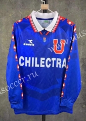 1996 Retro Version  Universidad de Chile Royal Blue Thailand LS Soccer Jersey AAA-510