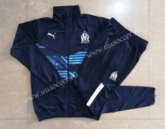 2022-23  Olympique de Marseille Royal Blue Jacket Uniform-815