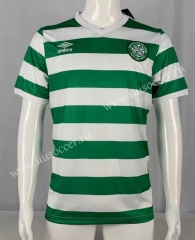 1980-1981 Retro version  Celtic  Home White&Green   Thailand Soccer  Jersey-503