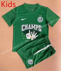 2022-23 Champion Edition Maccabi Haifa Green  kids Thailand Soccer Jersey AAA-AY