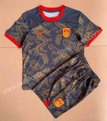 2022-23 Concept version  China PR Blue Soccer Uniform-AY