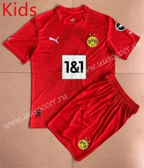 2022-23  Borussia Dortumund Goalkeeper Red  kids  Soccer Uniform-AY