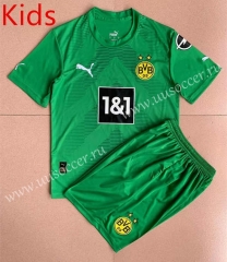 2022-23  Borussia Dortumund Goalkeeper Green  kids  Soccer Uniform-AY