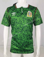 Retro Version 1994 World Cup Mexico Home Green Thailand Soccer Jersey AAA-503