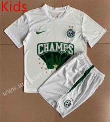2022-23 Champion Edition Maccabi Haifa White  kids Thailand Soccer Jersey AAA-AY