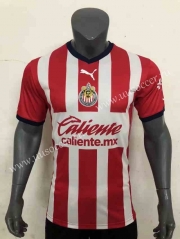 2022-23 Deportivo Guadalajara Home  Red&White  Thailand Soccer Jersey AAA-416