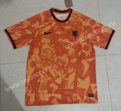 2022-23 Netherlands Home Orange  Thailand Soccer Jersey AAA-818