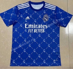 2022-23 Real Madrid Blue  Thailand Soccer Training Jersey AAA-809