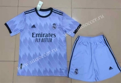 2022-23 Real Madrid Away Blue Soccer Uniform-718
