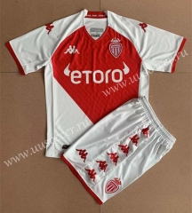 2022-23 Monaco Home Red&White Soccer Uniform-AY