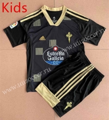2022-23  RC Celta de Vigo Away Black  kids Soccer Uniform-AY