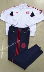 2022-23 Bayern München White Soccer Jacket Uniform-815