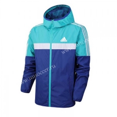 2022-23 Adida s Blue Thailand Wind Coat With Hat-1836