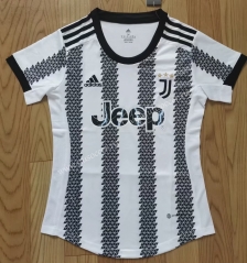 2022-23 Juventus Home Black&White Women Thailand Soccer Jersey AAA-708