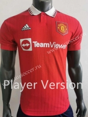 Player version 2022-23  Manchester United Home Red Thailand Soccer jersey AAA-518