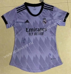 2022-23 Real Madrid Away Purple Thailand Female Soccer Jersey AAA-305