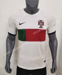 2022-23 Portugal Away White  Thailand Soccer Jersey AAA-306