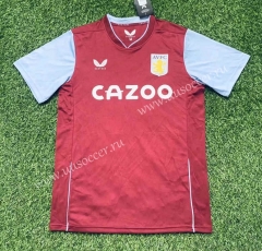 2022-23  Aston Villa Home Red Thailand Soccer Jersey AAA-305