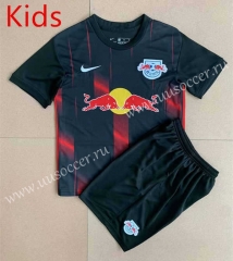 2022-23 RB Leipzig 2nd Away Black kids Soccer Uniform-AY