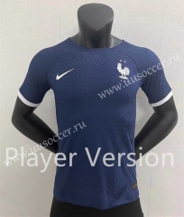 Player Version2022-23  France Home Royal  Blue Thailand Soccer Jersey AAA-2016
