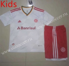 2022-23 Brazil International Away White  Youth/Kids   Soccer Uniform-507