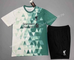 2022-23 Liverpool White &Green Thailand Soccer Uniform-9031