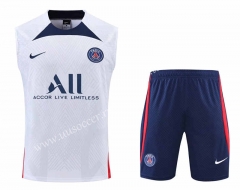 2022-23 Paris SG White Thailand Soccer Vest Uniform-4627