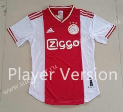 Player version 2022-23Ajax Home Red&White Thailand Soccer Jersey AAA-807