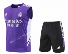 2022-23 Real Madrid Purple  Soccer Vest-4627