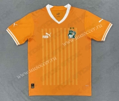 2022-23 Cote d'Ivoire Home Orange Soccer Thailand jersey-4952