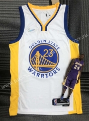 75th Anniversary Edition 2022  NBA Golden State Warriors White#23 Jersey-311