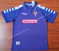 1998 Retro Version Fiorentina Home Purple Thailand Soccer Jersey AAA-912