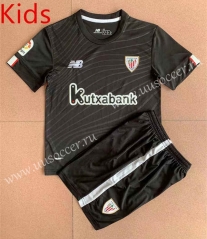 2022-23 Athletic Bilbao Goalkeeper  Black  Youth/Kids Soccer Uniform-AY