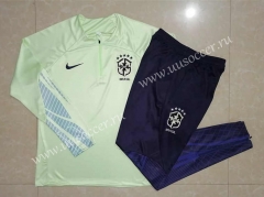 2022-23 Brazil Grass green Thailand Soccer Tracksuit Uniform-815