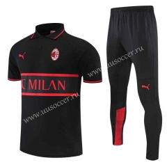 2022-23  AC Milan Black  Thailand Polo Uniform-4627