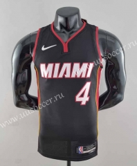 75th anniversary NBA Miami Heat Black   #4 Jersey-SN