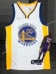 75th Anniversary Edition 2022  NBA Golden State Warriors White#00 Jersey-311