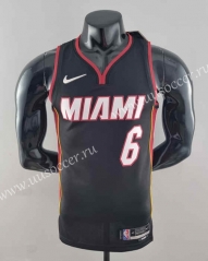 75th anniversary NBA Miami Heat Black   #6 Jersey-SN