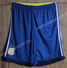 2014 Retro Version Argentina Blue Thailand Soccer Shorts-SL