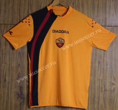 2005-06  Retro Version AS Roma Home Yellow Thailand Soccer Jersey AAA-SL