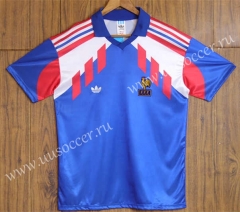 1988-1990 Retro Version France Home Blue Thailand Soccer Jersey AAA-SL