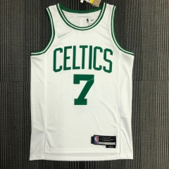 75th Anniversary Edition  NBA Boston Celtics White #7 Jersey-311